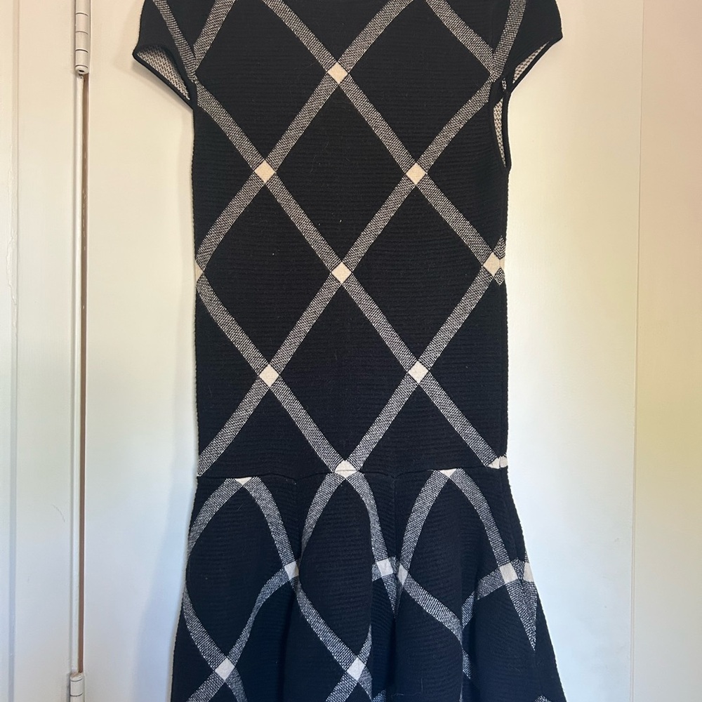 Alice + Olivia Checkered Sweater Dress